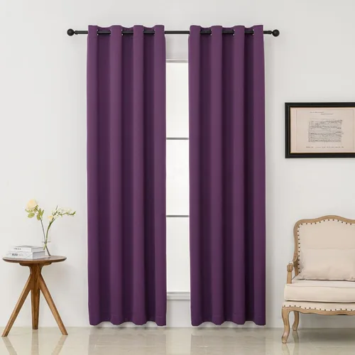 Miniatura 16 de Pickluc Cortinas Opacas Azul Marino para Sala de Estar, Cortinas Bloqueadoras de Luz con Ojales, Aislamiento Térmico, Reducción de Ruido, 52 Azul