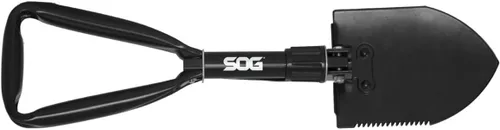 Miniatura 2 de SOG Herramienta de atrincheramiento - Pala plegable de supervivencia de 18.25 pulgadas con borde de sierra de madera y estuche táctico para pala