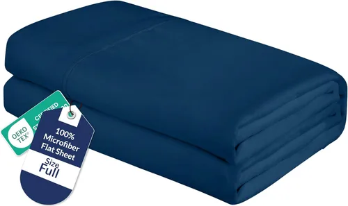 Miniatura 75 de Royale Linens Sábana Plana King – Sábanas Planas de Microfibra Cepillada Ultra Suave 1800 Solamente – Sin Arrugas y Resistente a las Manchas – Gris