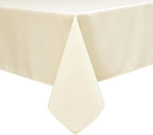 Miniatura 2 de Wewoch Mantel rectangular beige resistente a las arrugas, tela lavable para comedor, cocina, fiestas, bodas y uso al aire libre, 60 x 84 pulgadas