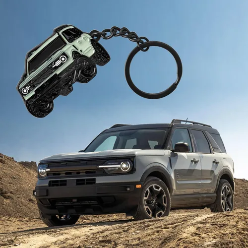 Miniatura 7 de Llavero para Bronco Sport, Llavero de Coche Compatible con Bronco Sport 2021 2022 2023 2024 4 puertas Accesorios de Llavero Funda para Llave