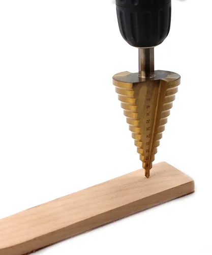 Miniatura 4 de Broca de paso grande, acero de alta velocidad Unibit Step Broca Juego de brocas para agujero de metal, agujero de madera más cortador, 0.157-2.047 in