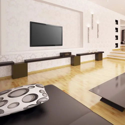 Miniatura 9 de Barkan Soporte de pared para TV, fijo de 19 a 65 pulgadas, soporte de pantalla plana/curva, soporta hasta 110 libras, bloqueo automático patentado