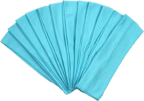 Miniatura 32 de Diademas para el pelo, bandas de ejercicio de algodón, suaves y elásticas, color sólido
