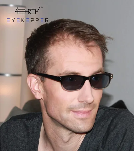 Miniatura 2 de Eyekepper Gafas de lectura clásicas para hombre, paquete de 5 con bisagras de resorte 5 lentes de color gris.