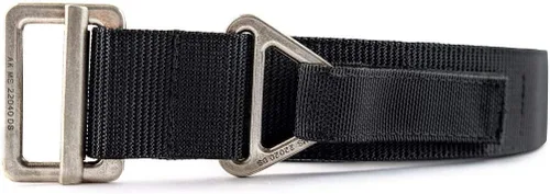 Miniatura 2 de WOLF TACTICAL Cinturón de aparejos de alta resistencia - Cinturón de pistola EDC de nailon reforzado de 2 capas de 1.75 pulgadas Negro (hebilla gris)