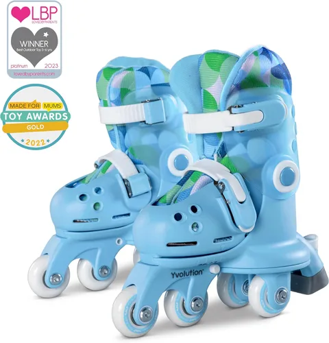 Miniatura 2 de Volution Learner Twista Patines – Patines ajustables 2 en 1 para niños a partir de 2 años – Convierte de patines de tres ruedas a patines en línea