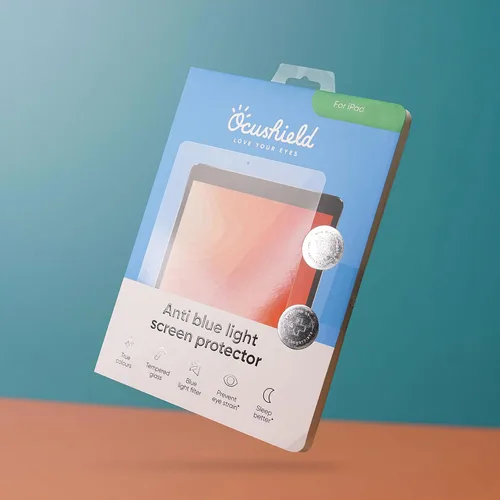 Miniatura 9 de Ocushield Protector de pantalla de vidrio templado antiluz azul para Apple iPad Mini 1/2/3 (7.9") - Filtro de luz azul para iPad - Anti reflejo