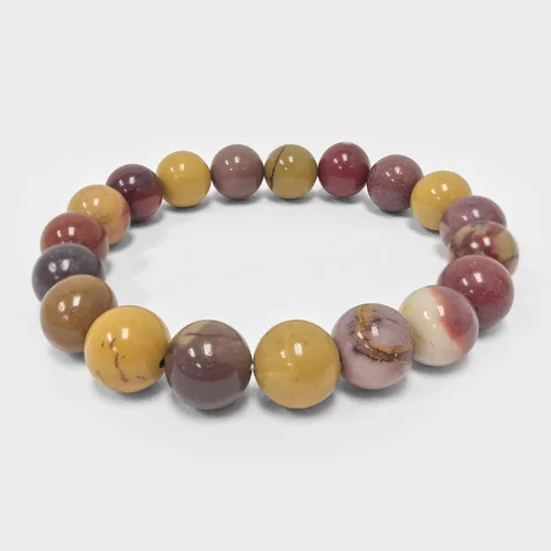 Miniatura 25 de Gem Avenue Handmade Round Bead Stretch Bracelet Unisex Natural Stone Beaded Jewelry for Men & Women, Elastic Wristband for Daily Wear
