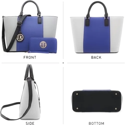 Miniatura 10 de Dasein Satchel Purse Handbag for Women Large Shoulder Work Tote Bag With Matching Wallet