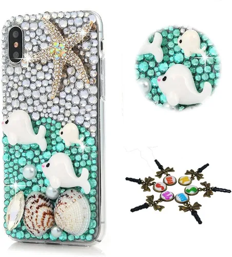 Miniatura 22 de Sparkle - Funda compatible con Samsung Galaxy Z Flip 2 5G, elegante funda con diseño de diamantes de imitación de cristal y diamantes de imitación