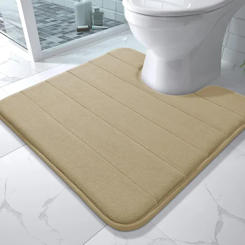 Miniatura 110 de Yimobra Tapete de baño de espuma viscoelástica, súper suave, absorbente, antideslizante, de secado rápido, lavable a máquina, tapete para bañera