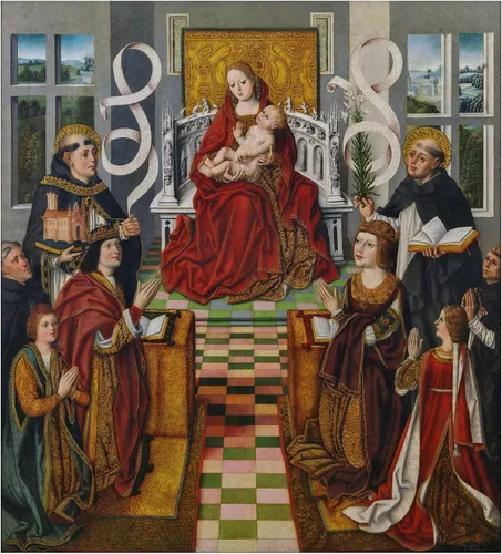 Miniatura 2 de Museo del Prado Plumier "Geometría XV-Maestro de la Virgen de los Reyes Catalanes