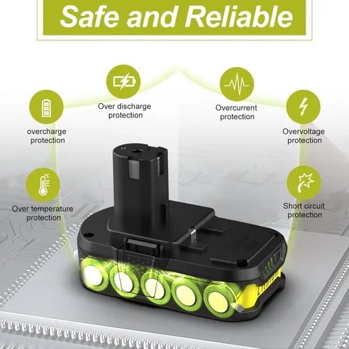 Miniatura 4 de Batería de repuesto de 4.0Ah 18V para Ryobi 18V Battery ONE + Plus Ion de litio P102 P103 P104 P105 P107 P108 P109 P118 P189 compatible