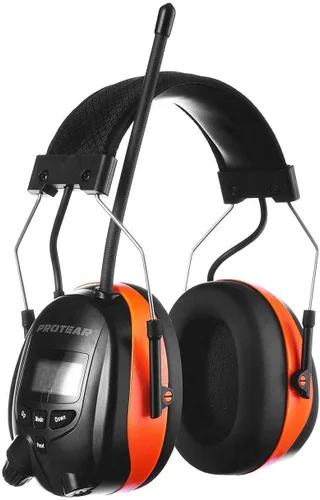 Miniatura 11 de Bluetooth 5.4 AM/FM Radio Hearing Protection Earmuff, 25dB NRR Rechargeable for Mowing, Construction, Chainsaw