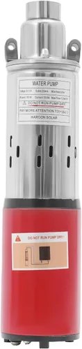 Miniatura 5 de Bomba sumergible de pozo profundo, bomba de agua de acero inoxidable de 12 V 180 W CC, flujo de 6.6 GPM, elevación de 82 pies, para riego de ranchos