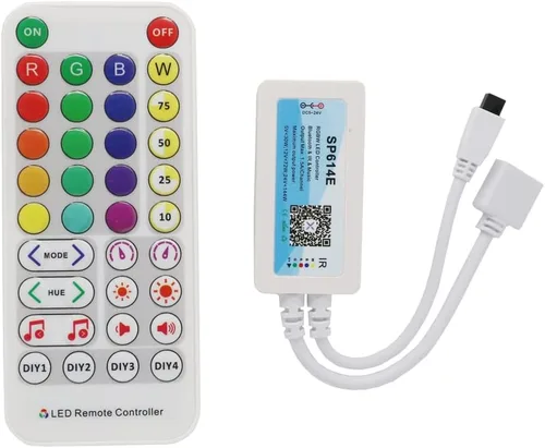 Miniatura 5 de Controlador LED SP611E Aplicación de música Bluetooth para WS2811 WS2812 Tira de luz LED direccionable IR38 Teclas DC5V-24V Sync Music Controller