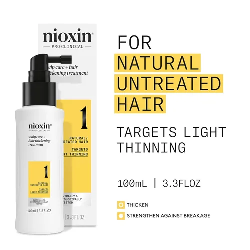 Miniatura 3 de Nioxin System 1 Scalp Care + Hair Thickening Leave-In Treatment For Natural Hair with Light Thinning Strengthen Against Damage & Breakage with