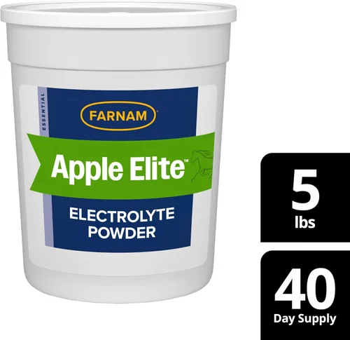 Miniatura 14 de Farnam Suplemento de electrolitos en polvo Apple Elite para caballos, reemplaza minerales vitales, fomenta la hidratación, sin azúcar añadida, 5