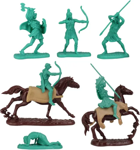 Miniatura 2 de LOD Trojan WAR - Figuras de plástico Amazon Warrior - 12 piezas de soldados de juguete de mujeres antiguas
