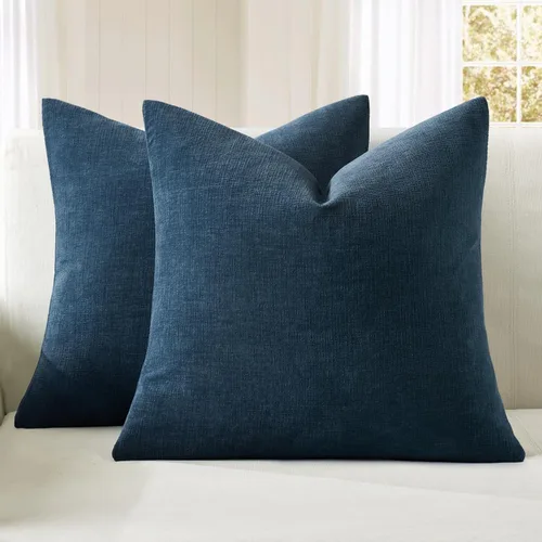 Miniatura 25 de MIULEE Juego de 2 fundas de almohada cuadradas decorativas de felpilla suave de 20 x 20 pulgadas para sofá, sala de estar y cama de color verde oliva