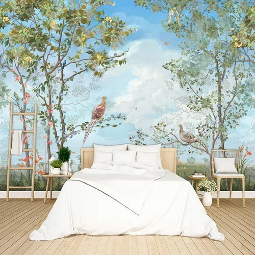 Miniatura 24 de Papel tapiz floral de peonía gris para despegar y pegar para dormitorio, sala de estar, 58 x 86 pulgadas