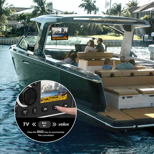 Miniatura 6 de Radio estéreo marina de FM del receptor de audio/vídeo de Bluetooth, MECH menos para el yate, deporte del poder