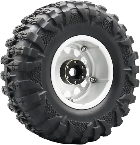 Miniatura 3 de 4 unidades de ruedas Beadlock de 1.9 y 2.2 pulgadas, adaptadores anchos de cubo de rueda hexagonal de 0.472 in para actualizaciones de oruga RC Negro