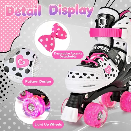 Miniatura 2 de SULIFEEL - Patines ajustables para niños para niños de 3-5, 5-8, 6-12 años con ruedas iluminadas ajustables de 4 tamaños, el mejor regalo para niños