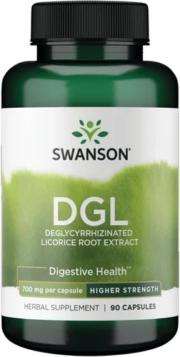 Swanson DGL de alta potencia (regaliz) – Suplemento herbario que promueve la salud digestiva y el apoyo del tracto gastrointestinal – chupete