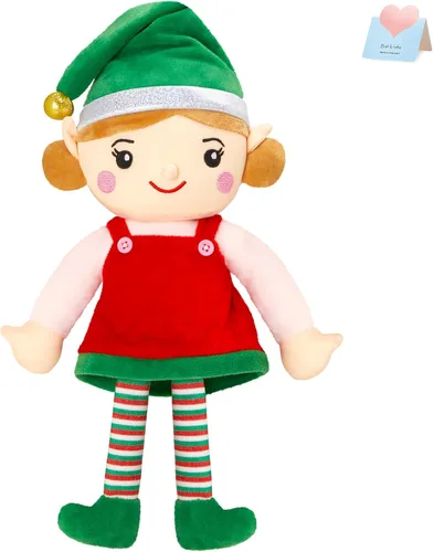 Houwsbaby Elfo de Navidad, juguetes de peluche para niños y niñas, elfos de peluche, fiestas de Navidad, decoración del hogar, regalos para niños