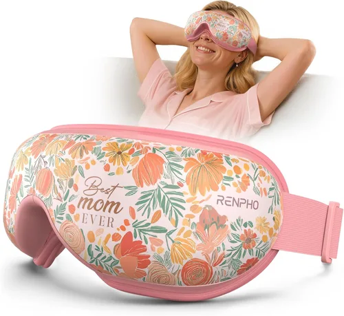 Miniatura 8 de RENPHO - Masajeador de ojos con calor y música Bluetooth, máquina recargable para el cuidado de los ojos con 5 modos, relaja y reduce la tensión
