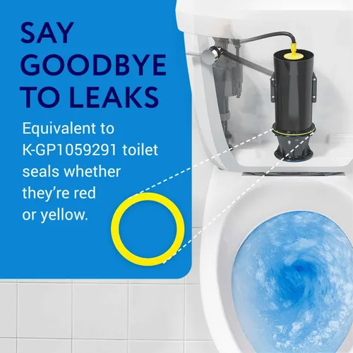Miniatura 2 de Paquete de 2 sellos de válvula de descarga compatible con Kohler, repuesto para inodoro (equivalente a K GP1059291)