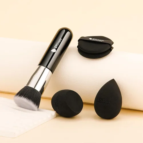 Miniatura 7 de DUcare Esponjas de maquillaje con brocha de base, esponja para base de maquillaje para líquido BB Cream Mineral Powder Buffing Stippling