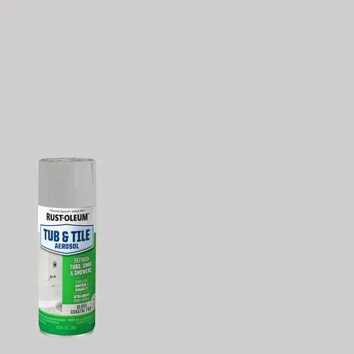 Miniatura 2 de Rust-Oleum 385291 Pintura en aerosol especial para bañeras y azulejos, 12 oz, color niebla costera brillante, modelo 385291