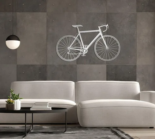 Miniatura 5 de Arte y decoración de pared de bicicleta de metal personalizada, regalo de metal personalizado para bicicleta, regalo para amantes del ciclismo