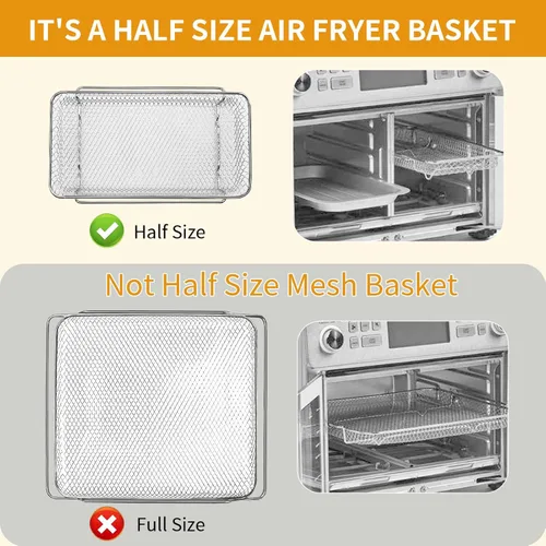 Miniatura 4 de Canasta de reemplazo para horno de aire frito de zona dual Emeril Lagasse 360 25 QT horno de aire frito tostador de convección de malla de acero