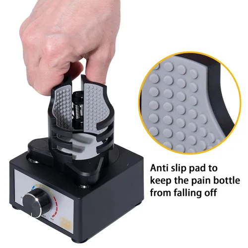 Miniatura 4 de Agitador de Pintura Modelo Manos Libres, Mini Máquina Mezcladora de Vórtice de Velocidad Ajustable para Pinturas Acrílicas, Tinta de Tatuaje