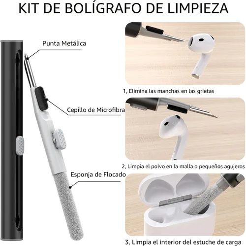 Miniatura 6 de Ljusmicker – Funda para AirPods 4 (2024) con cierre magnético en la tapa y juego de limpieza, funda protectora de silicona suave para Apple AirPods