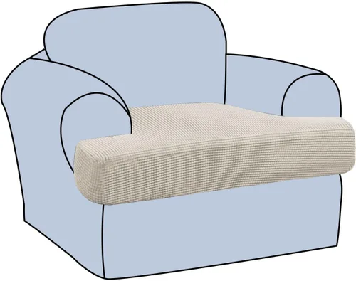 Miniatura 48 de H.VERSAILTEX Funda Elástica para Sillón Sofá con Cojín en Forma de T, Fundas de Cojín en T para Sala de Estar, Funda para Sillón Sofá, Funda