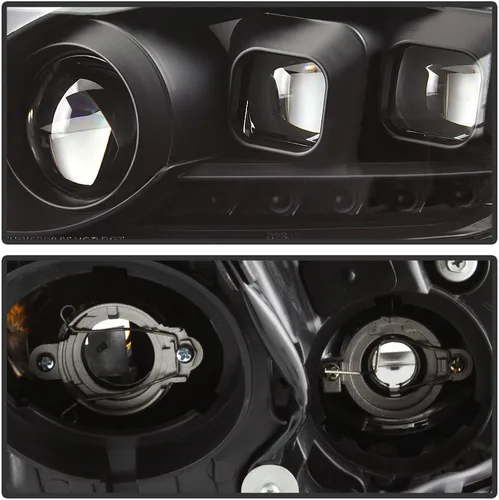 Miniatura 6 de ACANII - Para faros LED negros tipo Switchback con señal secuencial 2008-2015 G37 Q60 Coupe, lado del conductor y del pasajero