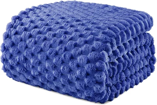 Miniatura 38 de Exclusivo Mezcla - Manta de vellón extragrande, 50 x 70 pulgadas, elegante, tela jacquard suave, mullida, acogedora y ligera, para invierno