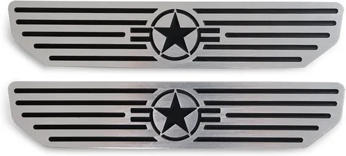 Miniatura 6 de DV8 Offroad Placas de umbral de puerta para Wrangler JL 2018-actual y Gladiator JT 2020-actual Par trasero Grabado con logotipo DV8