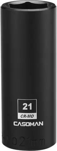 Miniatura 20 de CASOMAN Enchufe de impacto de 6 PT de 1/2" x 1.378 in de profundidad, CR-MO, 1/2 pulgada de transmisión de 6 puntos para una fácil extracción