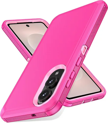 Miniatura 19 de Jiunai Funda para Samsung Galaxy A34, resistente, a prueba de golpes, de doble capa, protección de puerto, híbrida, resistente, para Samsung Galaxy
