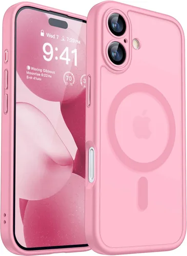 Miniatura 117 de CANSHN Funda magnética compatible con iPhone 17 Pro, mejorada [protección completa de la cámara] [compatible con Magsafe] [mate translúcido] funda