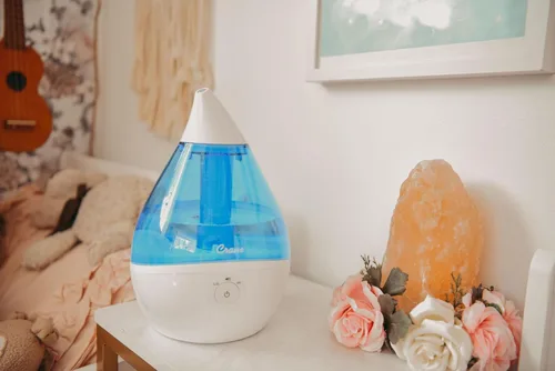 Miniatura 7 de Crane Humidificador ultrasónico de neblina fría , Azul, TV209643, 19watts, 230 volts Azul & blanco
