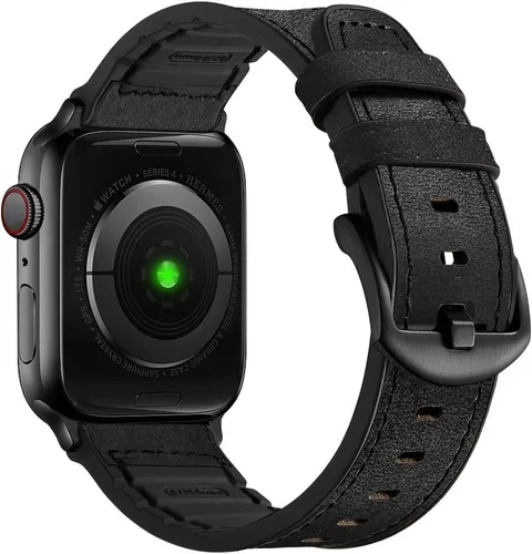 Miniatura 12 de Compatible con Apple Watch Band de 1.929 in 1.811 in 1.772 in 1.732 in 1.654 in, correas híbridas de silicona Mifa para hombres y mujeres, correa