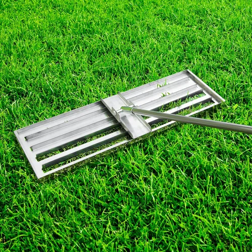 Miniatura 6 de Varomorus Rastrillo de nivel de césped de acero inoxidable – Herramienta profesional de nivelación de patio, jardín y césped de 30 pulgadas