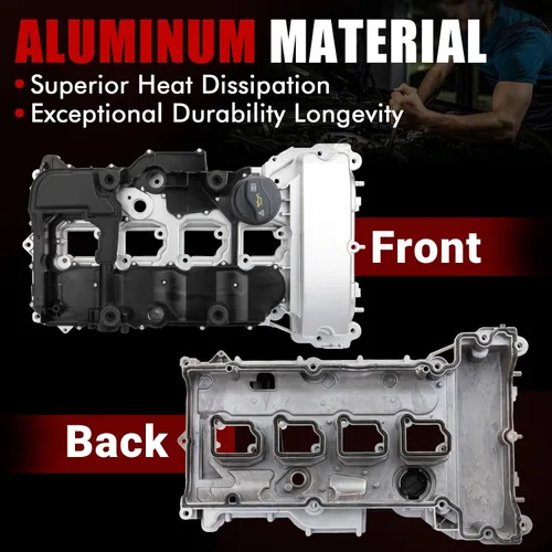 Miniatura 5 de MITZONE - Cubierta de válvula de motor de aluminio compatible con Mercedes Benz 1.8L Para Mercedes Benz C180 C200 E200 E250 SLK200 C250 C250